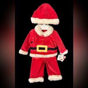Baby Santa Costume Set (3-Piece) – Multiple Sizes – New w/ Tags